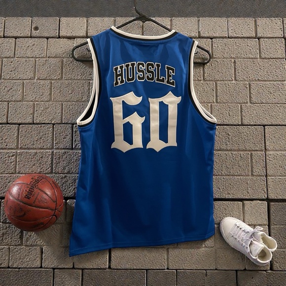Nipsey Crenshaw Nostalgia Royal Blue Kids Jersey - Picture 2 of 3